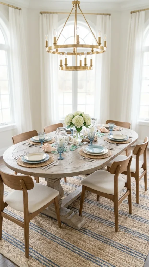 Coastal-Inspired Accents and Beachy Decor
