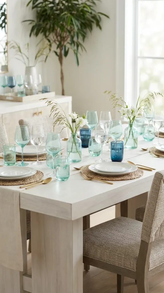 Ocean Inspired Glassware (Aqua/Blue Tones)