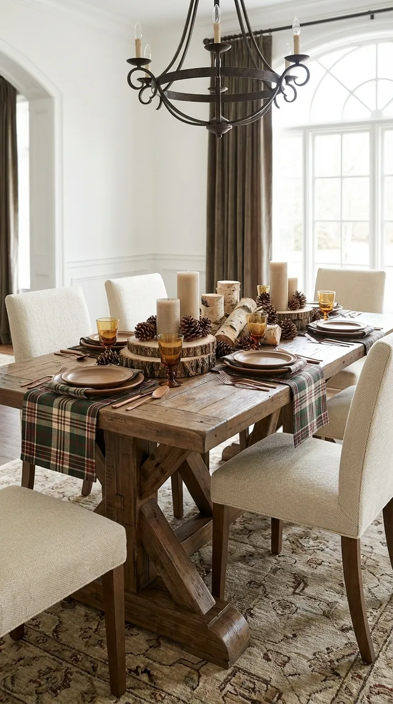 Rustic Cabin Retreat Centerpiece