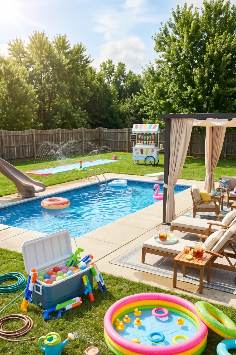 Family-Friendly Backyard Splash Party