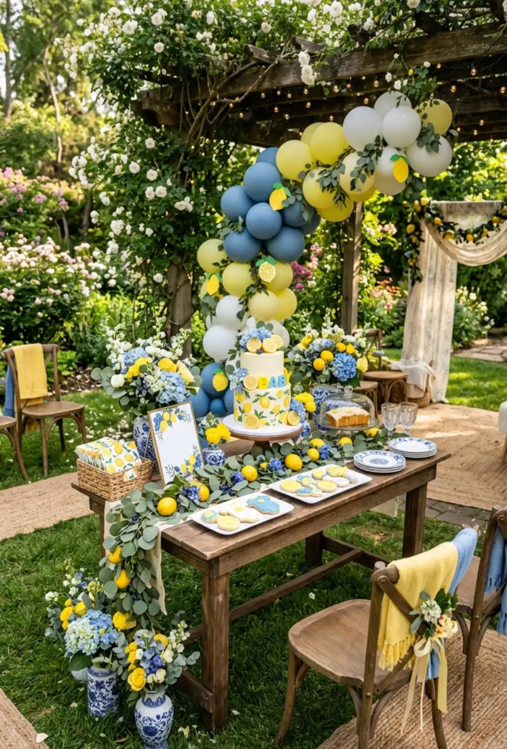 Lemon and Blue Citrus Theme