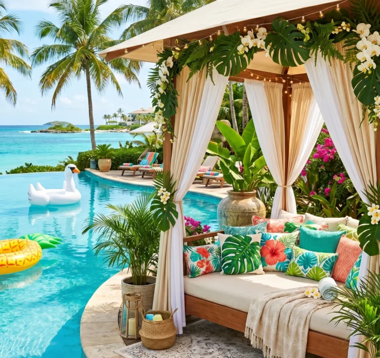 Tropical Pool Party Ideas