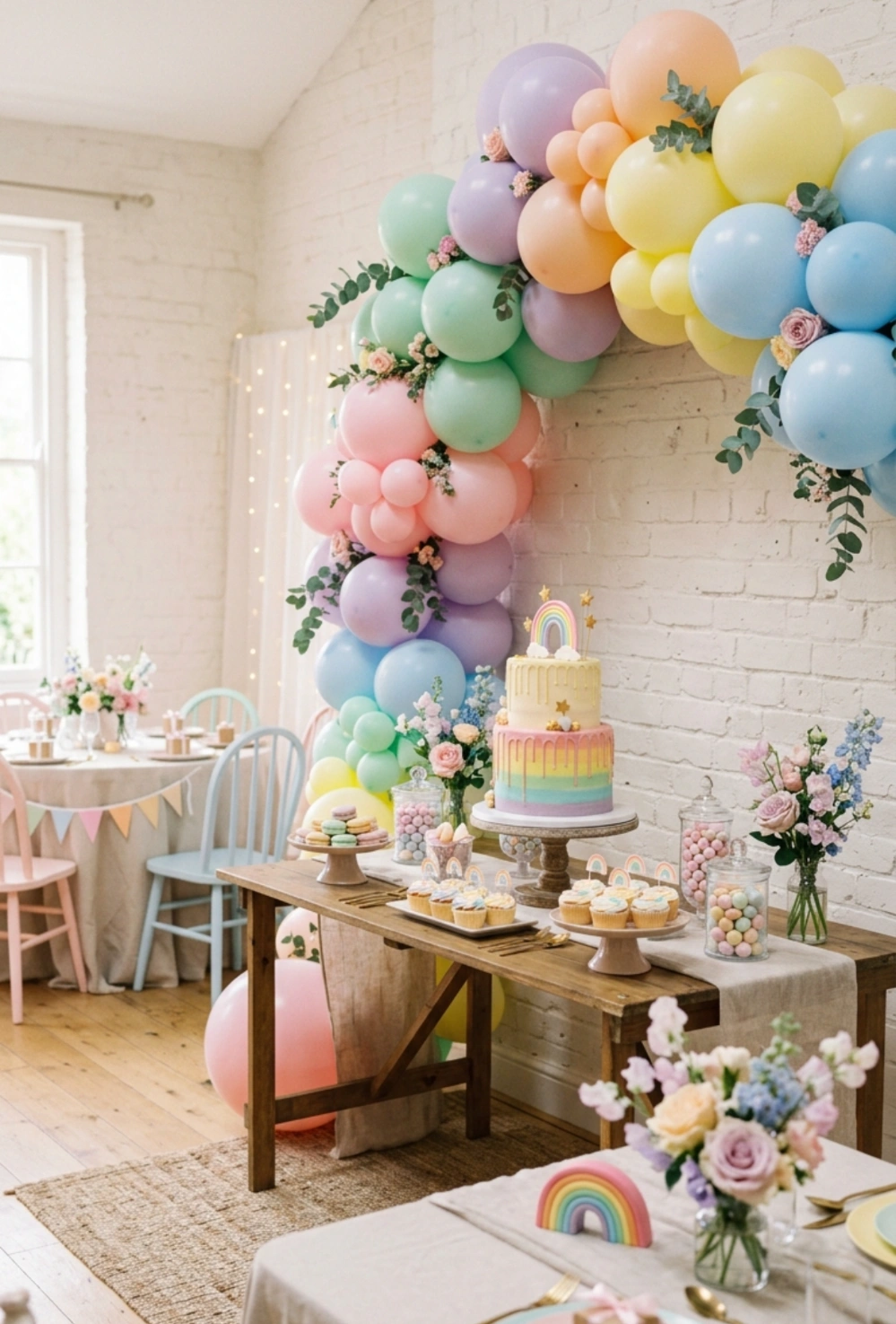 Rainbow Pastel Baby Shower