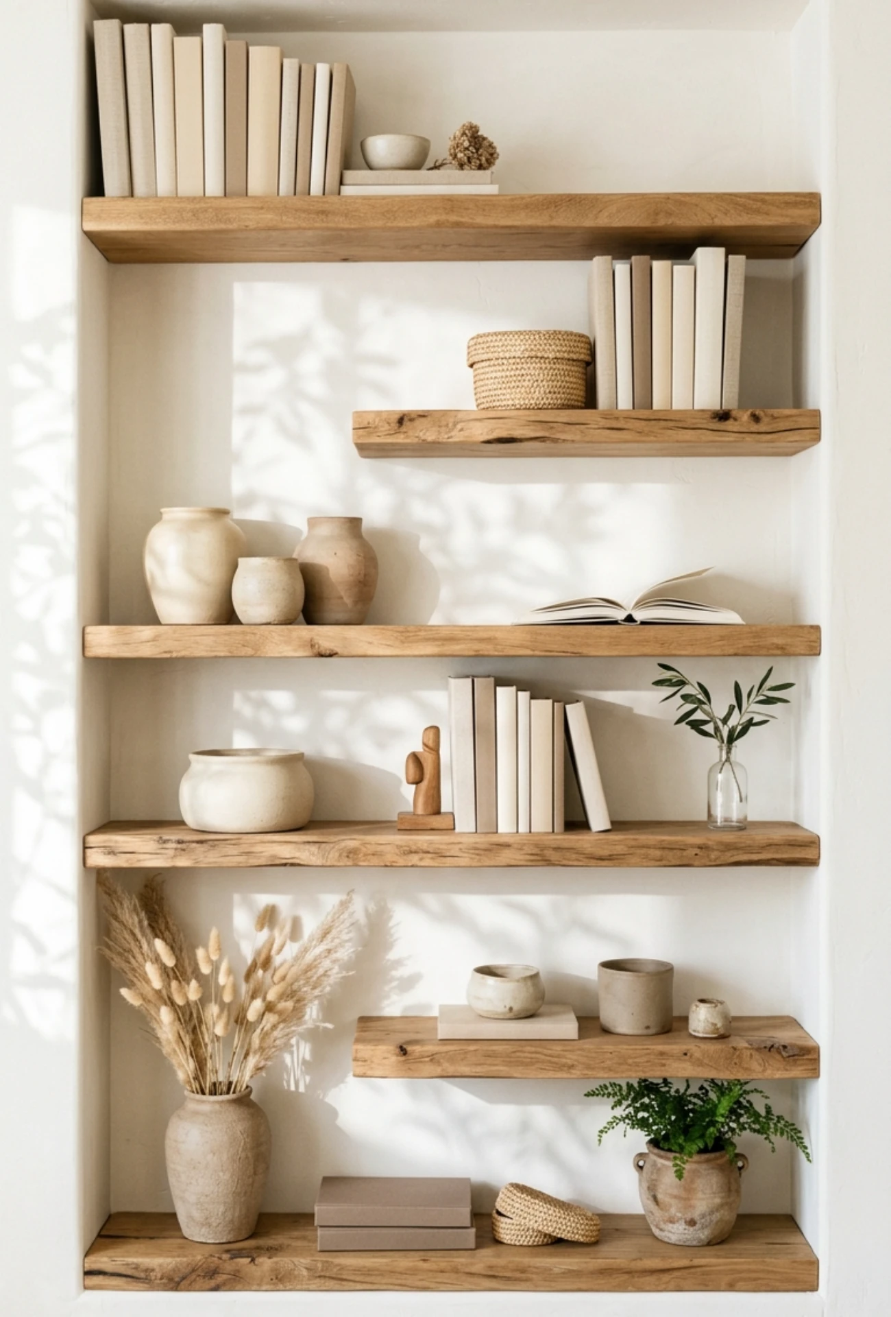 Curated Neutral Decor in Beige, Cream, and Taupe
