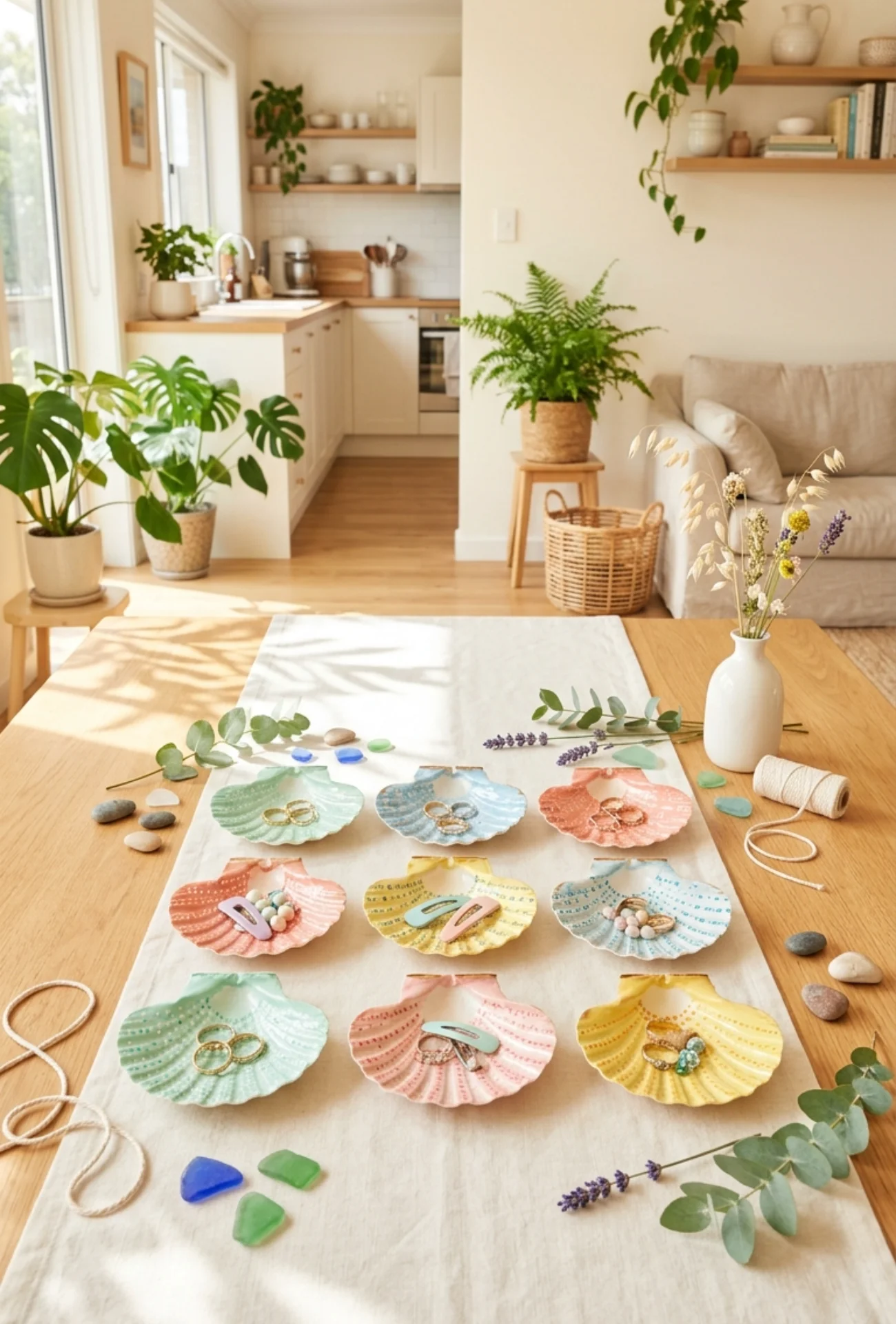Painted Seashell Trinket Dishes