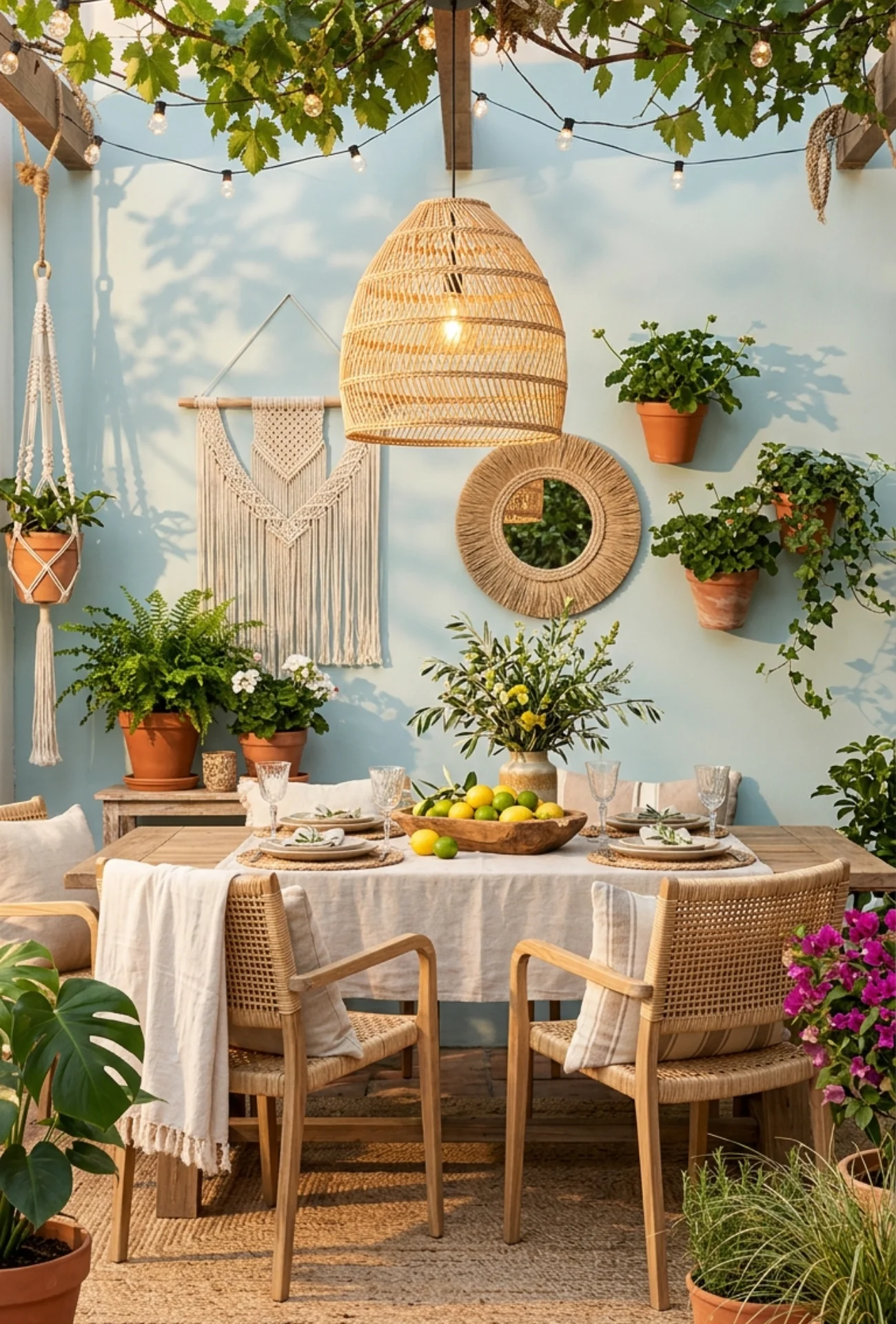Woven Rattan Pendant Lighting