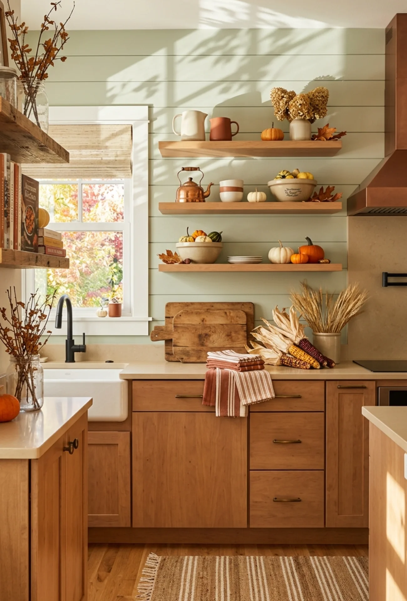Mix Modern and Traditional Fall Kitchen Decor Styles