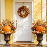 Outdoor Fall Pumpkin Decoration Ideas
