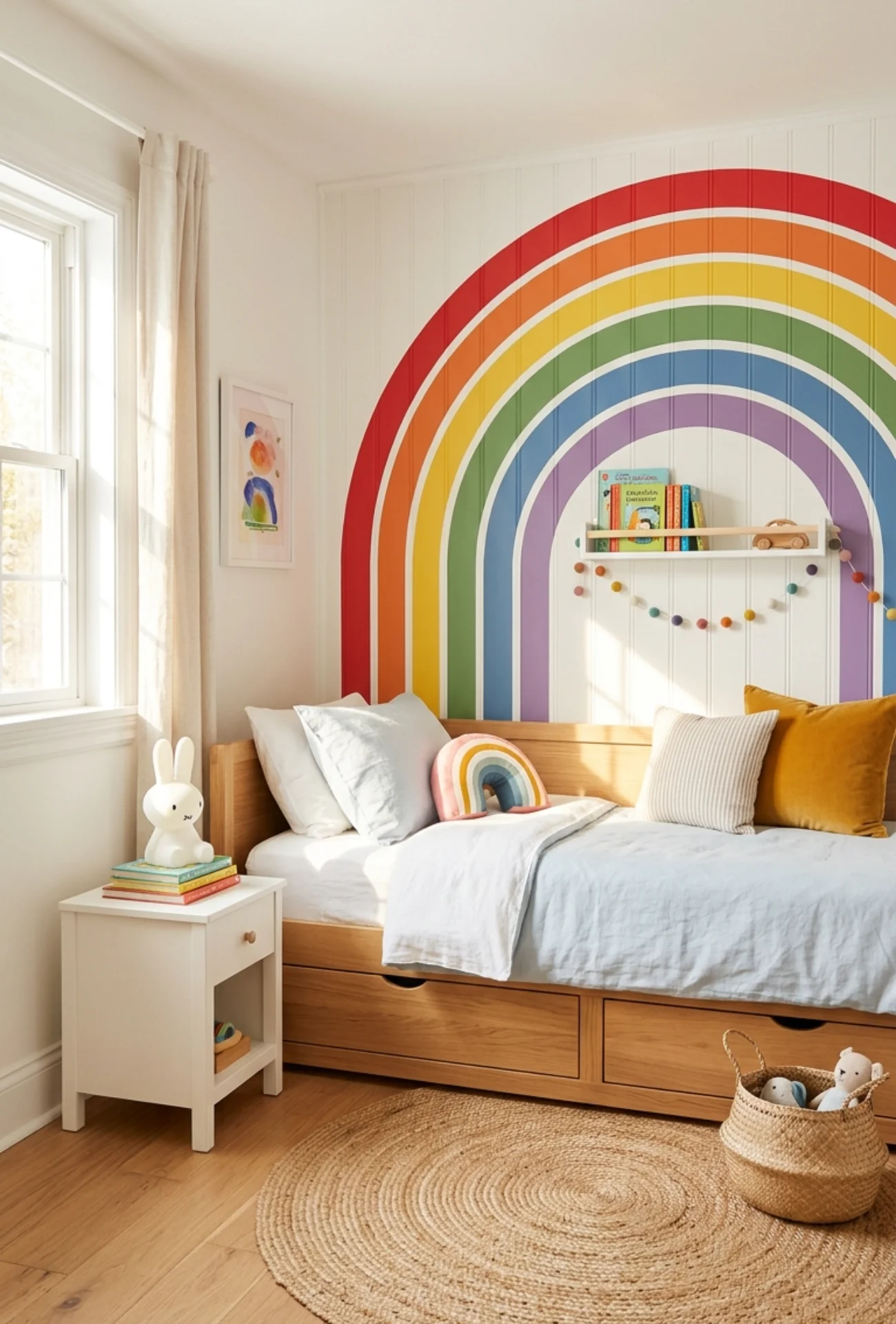 Rainbow Accent Wall