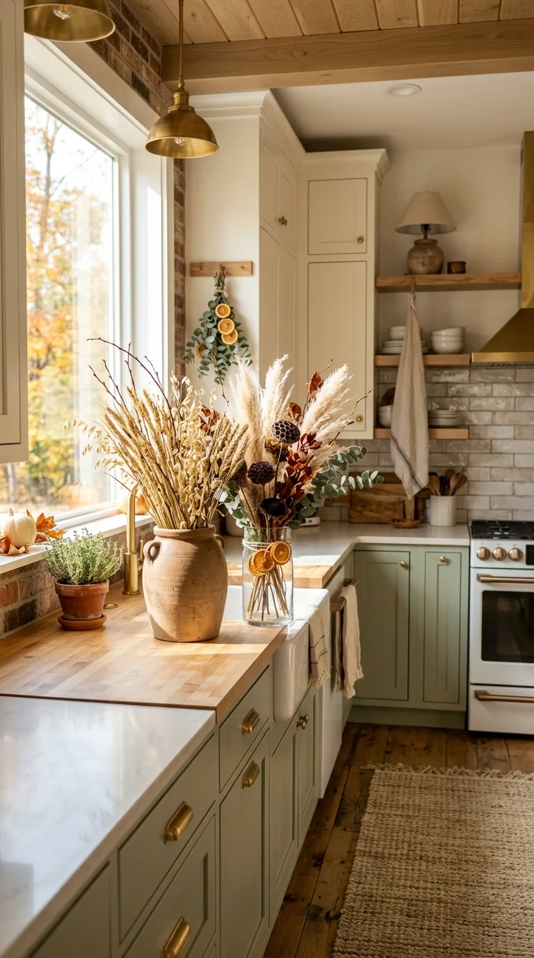 Use Dried Florals for Kitchen Decor